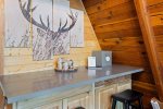 The decor was inspired by countless deers around.